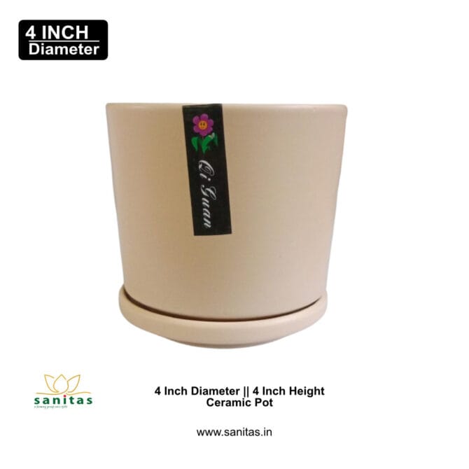 Ceramic Pots 4 Inch Colour Pot || Imported Pot BQC-1501 - Image 2