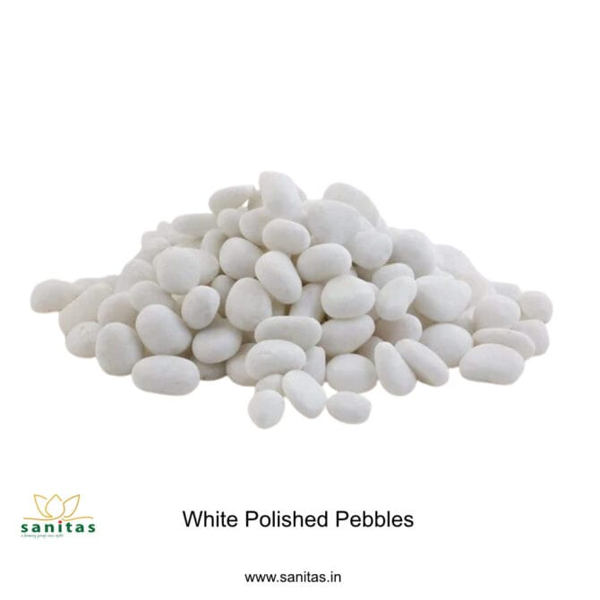 Enhance Your Space with White Polished Pebbles