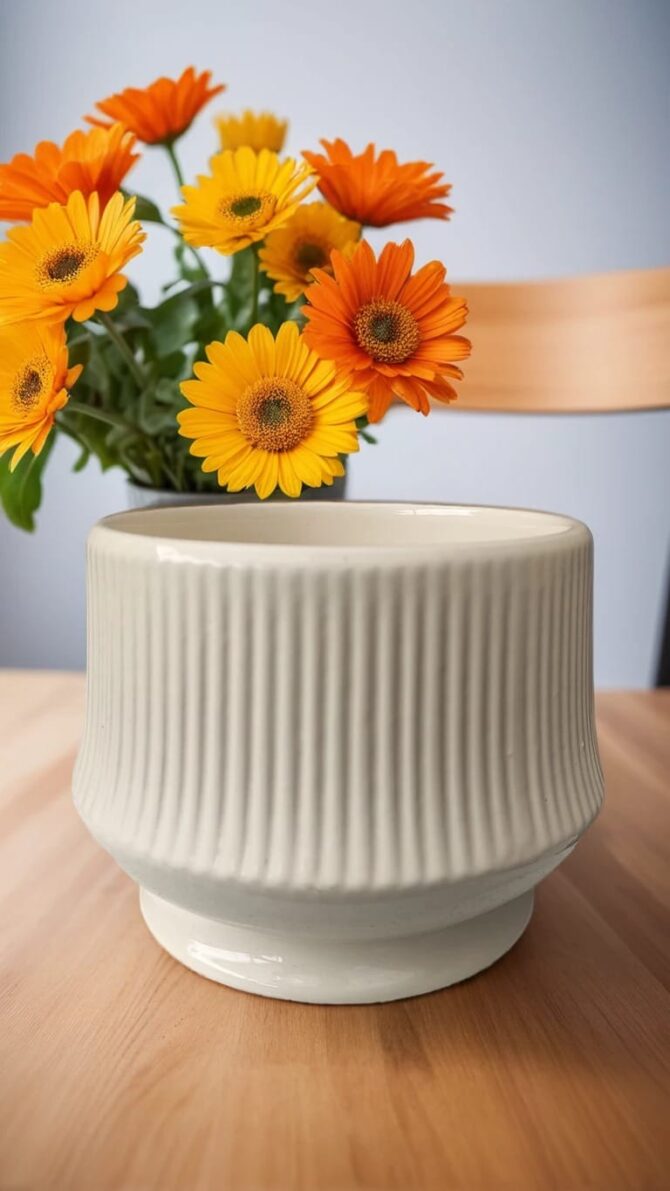 Elegant Ceramic Planters-5 Inch *4.5 Inch Pot ||CBC365