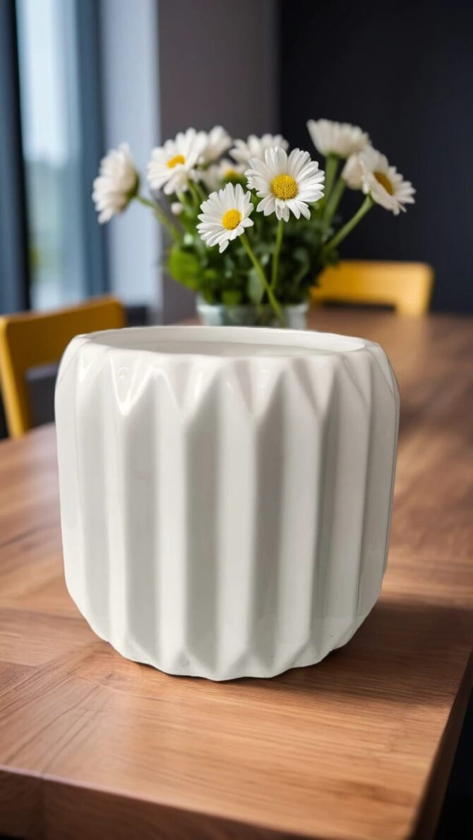 Elegant Ceramic Planters-4.5 Inch * 5 Inch Pot ||GF 8133